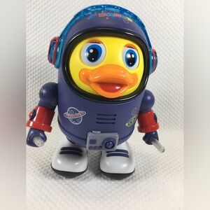 Musical Space Baby Duck Toy Dancing Robot Lights Sound Interactive Gift for Kids